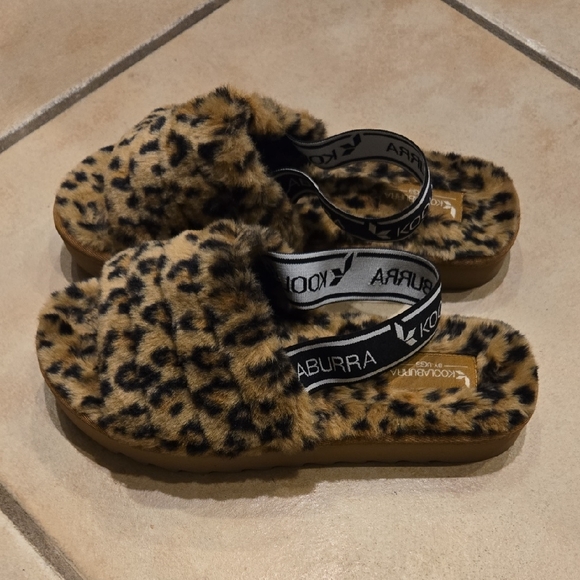 Koolaburra By Ugg Fuzz N ll Chetah Back Strap Slippers Sandals 8 - Picture 10 of 10